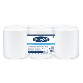 ROLA HARTIE CENTERFEED WHITE, 1-ST, 857FOI, 35CMX22CM(H), 300M/ROL, 6ROLE/SET - (HK96604) 0