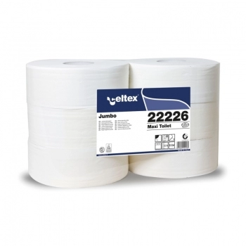 HARTIE IGIENICA MAXI JUMBO WHITE, 2-ST, 18X9.2CM(H), 360M/ROLA, 6ROLE/SET - (HK22226) 0