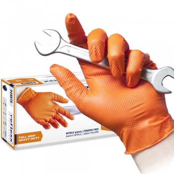 MANUSI NITRIL FULL GRIP HD,PORTOCALIU (50BUC)-XXL 0